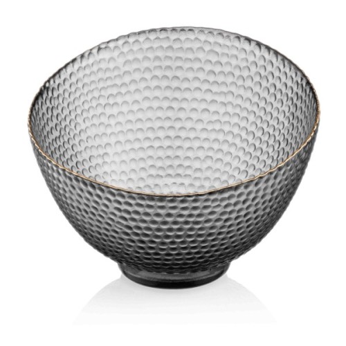 Салатник Ardesto Commelina 18см, скло, сірий (AR5018)