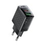 Зарядний пристрій Acefast 2xUSB 30W (USB-C+USB-A) Gan A98 Black (6974316283263)