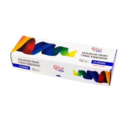 Гуашеві фарби Rosa Studio Classic 12 кольорів 40 мл special box (4823098531616)