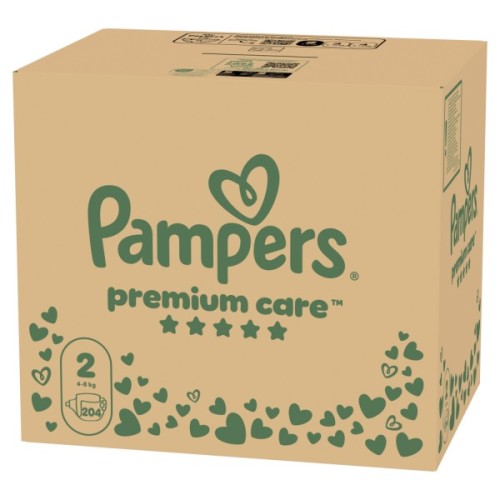 Підгузки Pampers Premium Care Розмір 2 (4-8 кг) 204 шт (8006530223669)