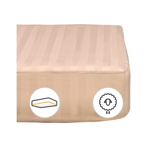 Наматрацник MirSon Carmela Woollen 441 160x200 см (2200000012425)