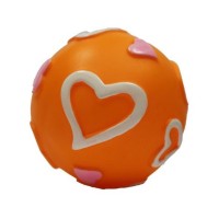 Іграшка для собак MISOKO&CO М'ячик з фрагментами серця помаранчевий 7.6 см (BEITJ00795P-O)