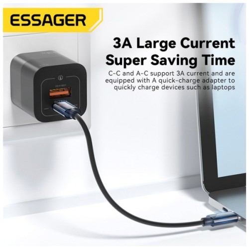 Дата кабель USB charging cable set Treasure box 0.28m Essager (ECJHZ-JH01-P)