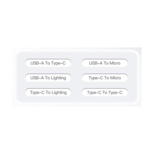 Дата кабель USB charging cable set Treasure box 0.28m Essager (ECJHZ-JH01-P)