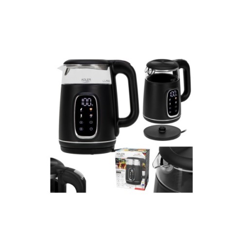 Електрочайник Adler AD 1305 black silver