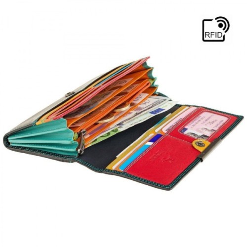 Гаманець Visconti R11 Paloma з RFID Black/Rhumba (R11 BLK/RHUMBA)