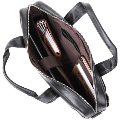 Сумка Vintage Шкіряна Чорна (20680)