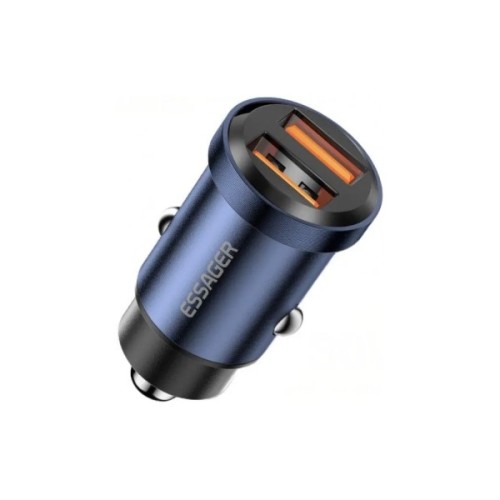 Зарядний пристрій Essager 2xUSB 30W blue (ECC2A-TL03)