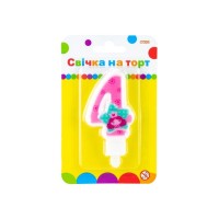 Свічка Maxi Princess "4" висотою 7,62 см (MX622050-4)