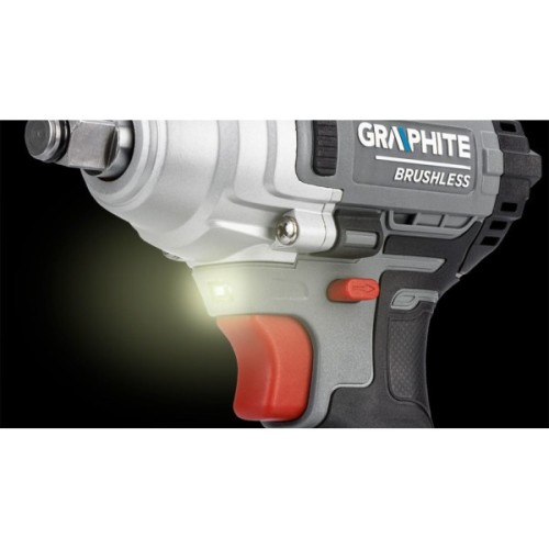 Гайковерт Graphite Energy+ 18V, безщітковий, 2600об/хв, 330Нм, 1/2", 0.9кг (без АКБ та ЗП) (58G028-1)