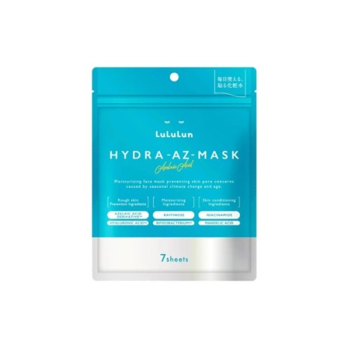 Маска для обличчя Lululun Face Mask Hydra AZ Заспокійлива З азелаїновою кислотою та пробіотиками 7 шт (4580794011582)