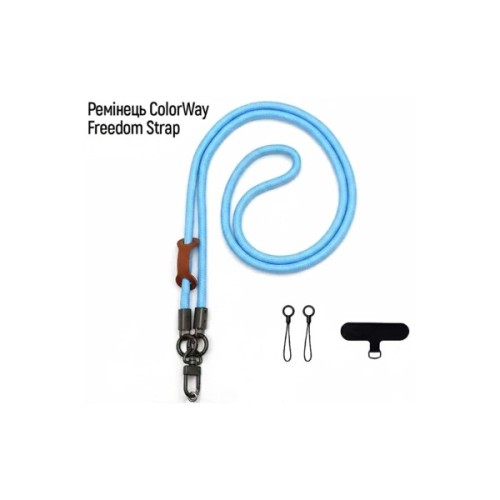 Ремінець для смартфону ColorWay Freedom Strap, sky-blue (CW-SCFS-BU)