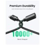 Кабель мультимедійний HDMI M to HDMI F 1.0m 8K HD151 black Ugreen (40447)
