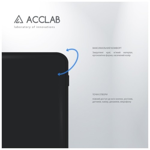 Чохол до мобільного телефона ACCLAB SoftShell Xiaomi Redmi Note 13 4G Black (1283126592157)