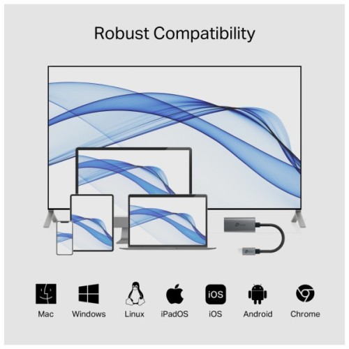 Перехідник USB-C F to HDMI M black TP-Link (UA520C)