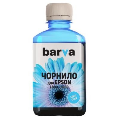 Чорнило Barva Epson 673 180г LIGHT CYAN (L800-417)