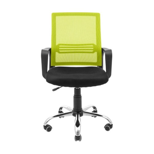 Офісне крісло Richman Джина Хром Піастра Сітка чорна + зелена (ADD0003093)