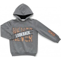 Кофта дитяча Breeze худі з капюшоном (15216-128B-gray)