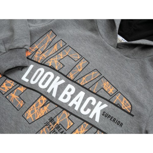 Кофта дитяча Breeze худі з капюшоном (15216-128B-gray)