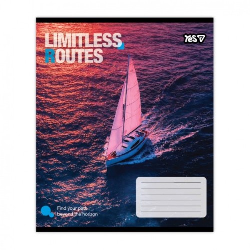 Зошит Yes Limitless routes А5 24 аркушів клітинка (769036)