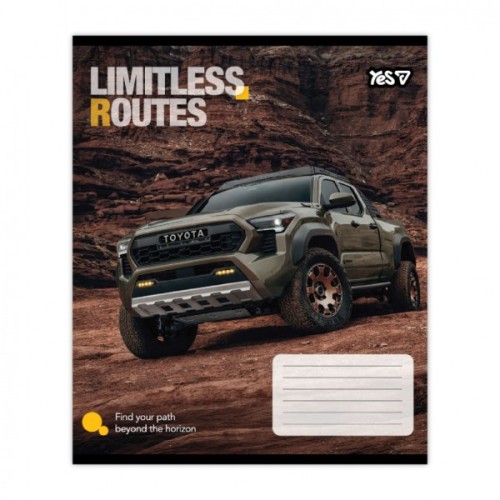 Зошит Yes Limitless routes А5 24 аркушів клітинка (769036)
