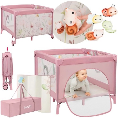 Дитячий манеж Lionelo MILLE PLUS PINK (LO-MILLE PLUS PINK)