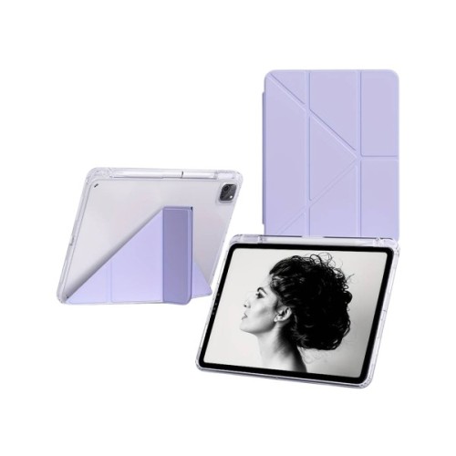 Чохол до планшета BeCover Ultra Slim Origami Transparent Apple iPad Pro 11" M5 2025 Purple (715957)