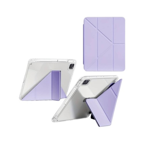 Чохол до планшета BeCover Ultra Slim Origami Transparent Apple iPad Pro 11" M5 2025 Purple (715957)