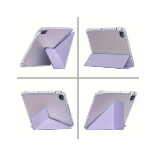 Чохол до планшета BeCover Ultra Slim Origami Transparent Apple iPad Pro 11" M5 2025 Purple (715957)