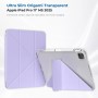 Чохол до планшета BeCover Ultra Slim Origami Transparent Apple iPad Pro 11" M5 2025 Purple (715957)
