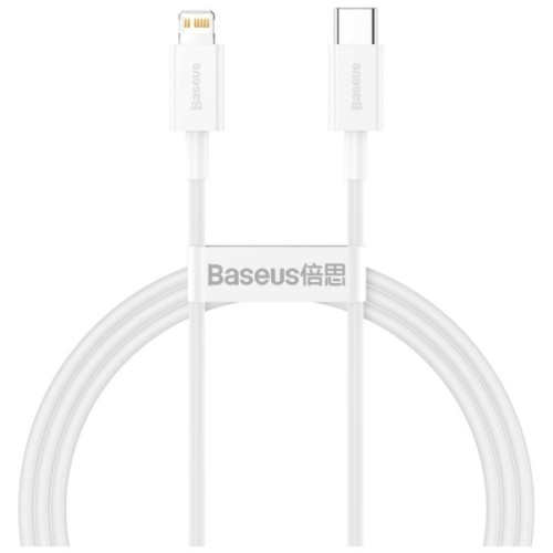 Дата кабель USB-C to Lightning 2.0m 20W white Baseus (CATLYS-C02)