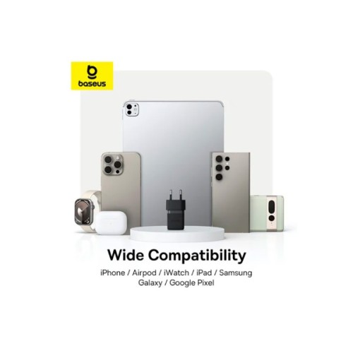 Зарядний пристрій Baseus Palm Fast Charger C+U 30W cluster black (P1011160A113-00)