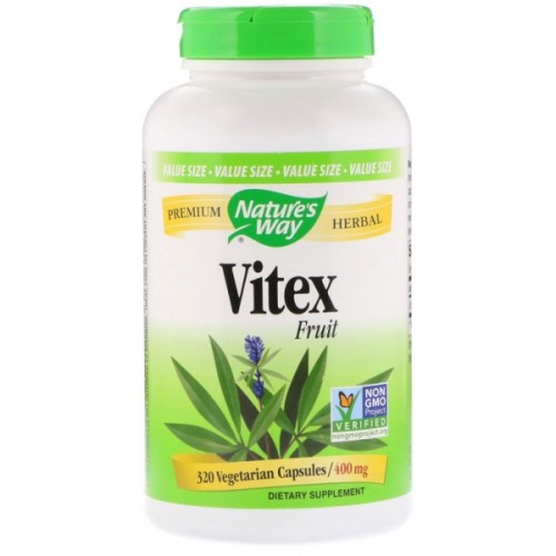 Трави Nature's Way Вітекс, Vitex Fruit, 400 mg, 100 капсул (NWY-11923)