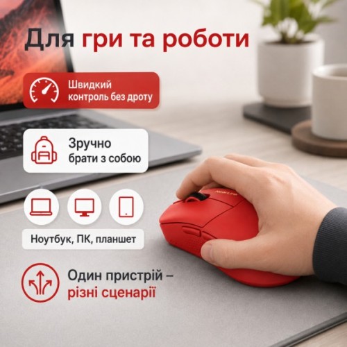 Мишка Thunderobot ML903mini 8K Tri-mode Red (6932066320218)