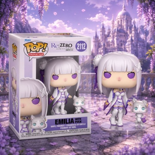 Фігурка Funko Pop набір серії Re:ZERO - Емілія з Паком (86515)