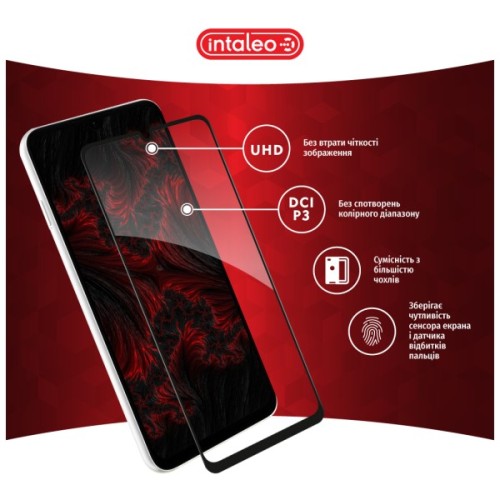 Скло захисне Intaleo Full Glue ESD Samsung A07 Black (1283126623790)