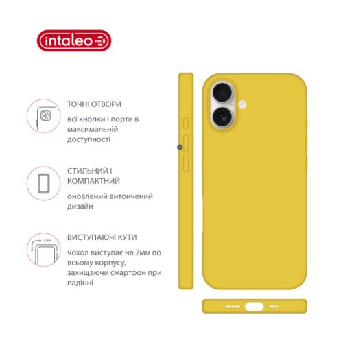 Чохол до мобільного телефона Intaleo Silicone Case Apple iPhone 17 Yellow (1283126630361)