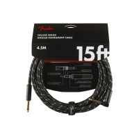 Інструментальний кабель Fender Cable Deluxe Series 15' Angled Black Tweed (228453)