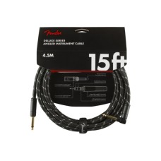 Інструментальний кабель Fender Cable Deluxe Series 15' Angled Black Tweed (228453)
