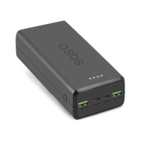 Батарея універсальна SBS 30000mAh 20W PD,QC, 2xUSB-A, 2xUSB-C Black (TTBB30000PD20K)