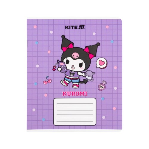 Зошит Kite Kuromi, 12 аркушів, клітинка (HK25-232-4)