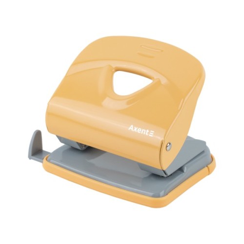 Діркопробивач Axent Exakt-2 металевий, 30арк, Earth colors жовтий (3930-26-A)