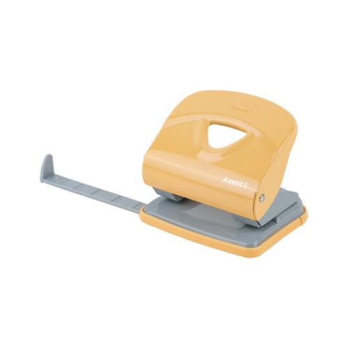Діркопробивач Axent Exakt-2 металевий, 30арк, Earth colors жовтий (3930-26-A)