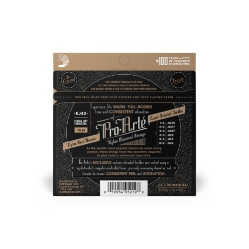 Струни для гітари D'Addario Pro-Arte Light Tension (EJ43)