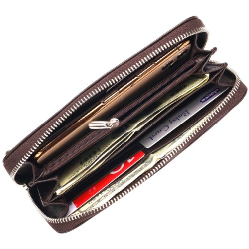 Гаманець Canpellini З натуральної шкіри Коричневий (21617)