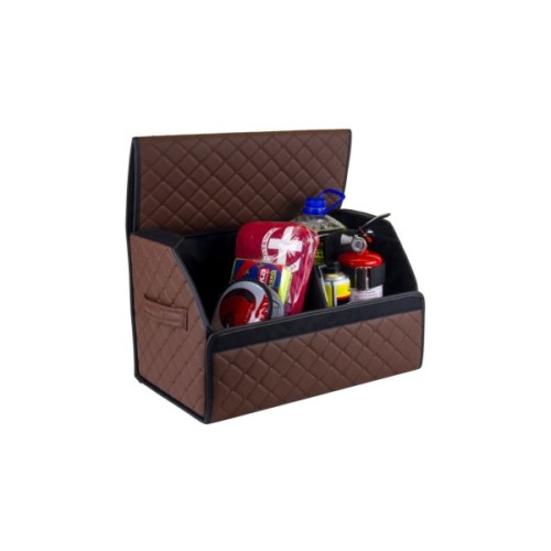 Сумка-органайзер EVAtech ECO M 30x30x50 см коричнева з коричневою ниткою (EHECEMZZBB)