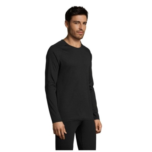 Лонгслів Sol's Sporty LSL men чорний XL (02071312XL)