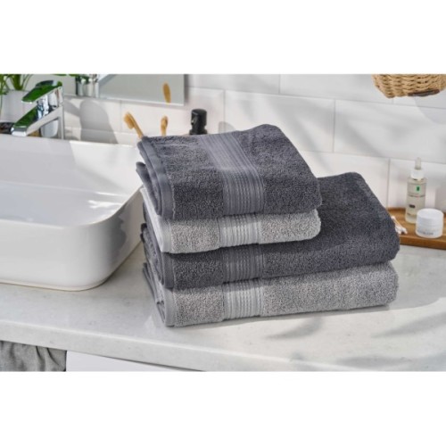 Рушник ARDESTO махровий SuperSoft 100% бавовна 50 х 90 см, сірий (ART2250SLP)