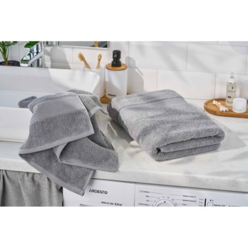 Рушник ARDESTO махровий SuperSoft 100% бавовна 50 х 90 см, сірий (ART2250SLP)