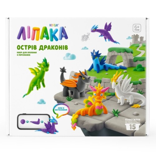 Набір для творчості Lipaka Острів драконів (меганабір пластиліну) (15035-UA01)